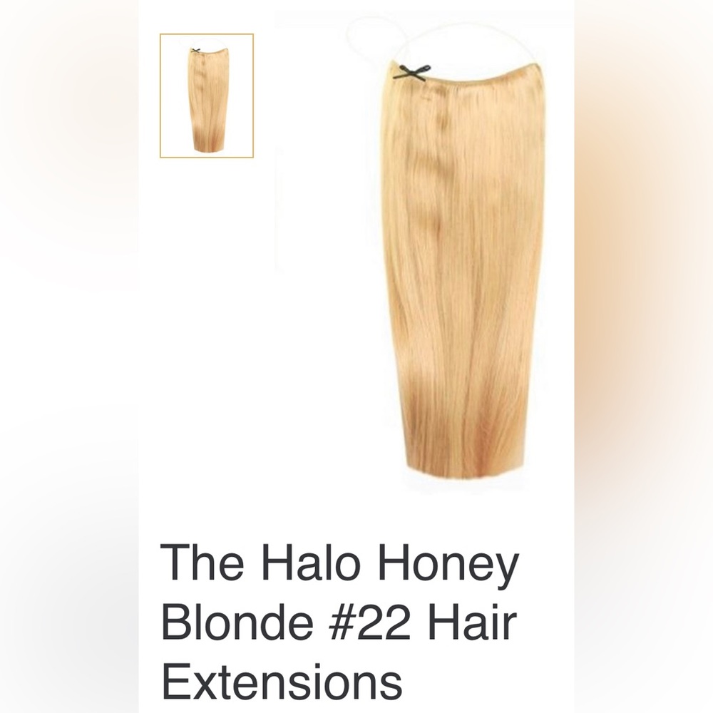 Authentic Halo Luxury Hair Extensions item 101 Honey Blonde FREE SHIPPING!